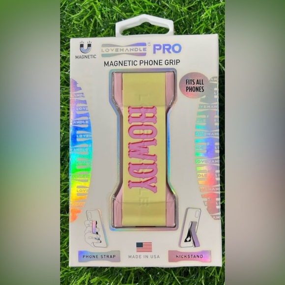 Lovehandle Other - PRO Magnetic Phone Grip - Pink and Yellow
